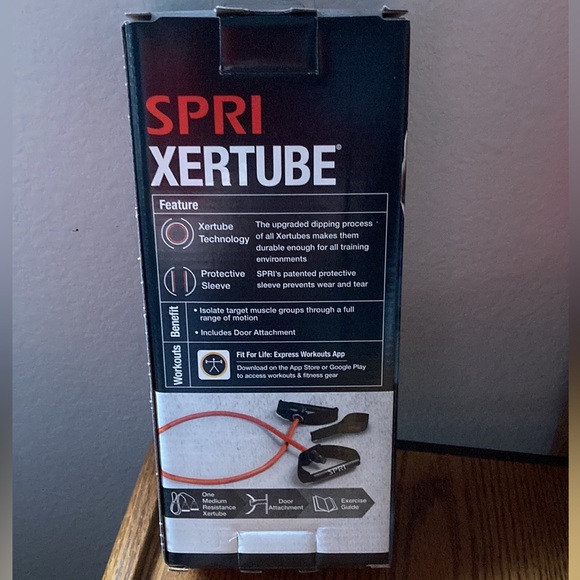 New SPRI Unisex Home GYM Workout Xertube Resistance Band Handles/Door Attachment - Picture 12 of 13